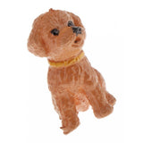 Maxbell 1:12 Scale Miniature Dog Statue Figure Dollhouse Accessories 2.9x2.5cm