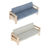 Maxbell 1/12 Miniature Dollhouse Sofa Arm Chair Dolls House Furniture Couch Blue