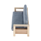 Maxbell 1/12 Miniature Dollhouse Sofa Arm Chair Dolls House Furniture Couch Blue