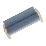 Maxbell 4pcs Simulation Mini 1:12 Wooden Sofa Model with Cushion Living Room Decor