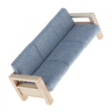 Maxbell 1/12 Miniature Dollhouse Sofa Arm Chair Dolls House Furniture Couch Blue