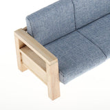 Maxbell 1/12 Miniature Dollhouse Sofa Arm Chair Dolls House Furniture Couch Blue