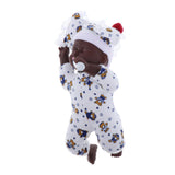 Maxbell 30cm Simulation Vinyl Reborn Sleeping Doll Model Kids Gift Toy Black African