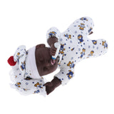 Maxbell 30cm Simulation Vinyl Reborn Sleeping Doll Model Kids Gift Toy Black African