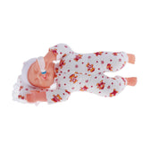 Maxbell 30cm Simulation Vinyl Reborn Sleeping Doll Model Kids Gift Toy Red Normal