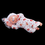 Maxbell 30cm Simulation Vinyl Reborn Sleeping Doll Model Kids Gift Toy Red Normal