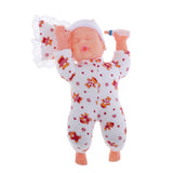 Maxbell 30cm Simulation Vinyl Reborn Sleeping Doll Model Kids Gift Toy Red Normal