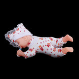 Maxbell 30cm Simulation Vinyl Reborn Sleeping Doll Model Kids Gift Toy Red Normal