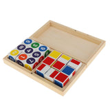 Maxbell Colourful Cubes Kids Play Maths Learn Explore Building Learning Blocks