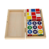 Maxbell Colourful Cubes Kids Play Maths Learn Explore Building Learning Blocks