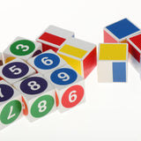 Maxbell Colourful Cubes Kids Play Maths Learn Explore Building Learning Blocks