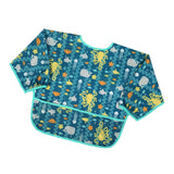 Maxbell Drooling Teething Waterproof Bib with Sleeve for Baby Toddlers Octopus M