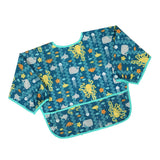 Maxbell Drooling Teething Waterproof Bib with Sleeve for Baby Toddlers Octopus M