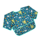 Maxbell Drooling Teething Waterproof Bib with Sleeve for Baby Toddlers Octopus M