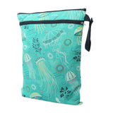 Maxbell Waterproof Reusable Zip Pouch Infant Wet Dry Bag Cloth Diaper Nappy Green