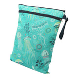 Maxbell Waterproof Reusable Zip Pouch Infant Wet Dry Bag Cloth Diaper Nappy Green