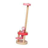 Maxbell Early Education Jumping Toy Elastic Board Beating Tapping Wood Animal Red