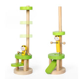 Maxbell Early Education Jumping Toy Elastic Board Beating Tapping Wood Animal Red