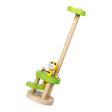 Maxbell Early Education Jumping Toy Elastic Board Beating Tapping Wood Animal Green