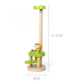 Maxbell Early Education Jumping Toy Elastic Board Beating Tapping Wood Animal Green