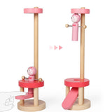 Maxbell Early Education Jumping Toy Elastic Board Beating Tapping Wood Animal Green