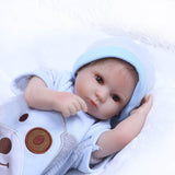 Maxbell Reborn Adorable 16 inch Doll Lifelike Silicone Baby Doll Pacifier Bottle Set