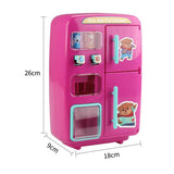 Maxbell Simulation Refrigerator Vending Machine Pretend Play Kitchen Toy Gifts Pink