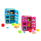 Maxbell Simulation Refrigerator Vending Machine Pretend Play Kitchen Toy Gifts Pink