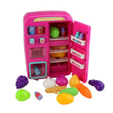 Maxbell Simulation Refrigerator Vending Machine Pretend Play Kitchen Toy Gifts Pink