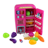 Maxbell Simulation Refrigerator Vending Machine Pretend Play Kitchen Toy Gifts Pink