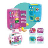 Maxbell Simulation Refrigerator Vending Machine Pretend Play Kitchen Toy Gifts Pink