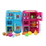 Maxbell Simulation Refrigerator Vending Machine Pretend Play Kitchen Toy Gifts Pink