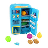 Maxbell Simulation Refrigerator Vending Machine Pretend Play Kitchen Toy Gifts Blue