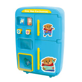 Maxbell Simulation Refrigerator Vending Machine Pretend Play Kitchen Toy Gifts Blue