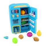 Maxbell Simulation Refrigerator Vending Machine Pretend Play Kitchen Toy Gifts Blue