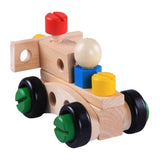 Maxbell Wooden DIY Car Plane Disassembly Nuts Building Blocks Kids Educational Toy
