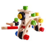 Maxbell Wooden DIY Car Plane Disassembly Nuts Building Blocks Kids Educational Toy
