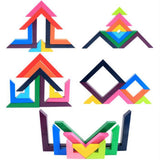 Maxbell Children's Multicolored Right-Angle Building Blocks Set Stacking Blocks Set
