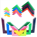 Maxbell Children's Multicolored Right-Angle Building Blocks Set Stacking Blocks Set