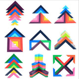 Maxbell Children's Multicolored Right-Angle Building Blocks Set Stacking Blocks Set
