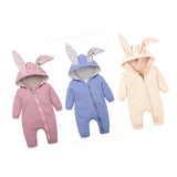 Maxbell Cotton Big Ear Bunny Zipper Jumpsuit Outfits Climbing Clothes Pink 66