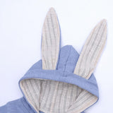 Maxbell Cotton Big Ear Bunny Zipper Jumpsuit Outfits Climbing Clothes Blue 73