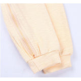 Maxbell Cotton Big Ear Bunny Zipper Jumpsuit Outfits Climbing Clothes Yellow 80