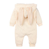 Maxbell Cotton Big Ear Bunny Zipper Jumpsuit Outfits Climbing Clothes Yellow 90