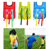 Maxbell Children Catch Tail Kindergarten Sports Game Vest Training Equipment Red