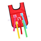 Maxbell Children Catch Tail Kindergarten Sports Game Vest Training Equipment Red