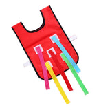 Maxbell Children Catch Tail Kindergarten Sports Game Vest Training Equipment Red