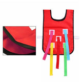 Maxbell Children Catch Tail Kindergarten Sports Game Vest Training Equipment Red
