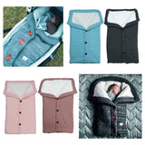 Maxbell Baby Stroller Knit Swaddle Wrap Swaddling Blanket Sleeping Bag Pink