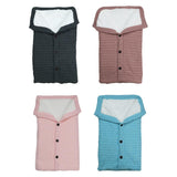 Maxbell Baby Stroller Knit Swaddle Wrap Swaddling Blanket Sleeping Bag Pink